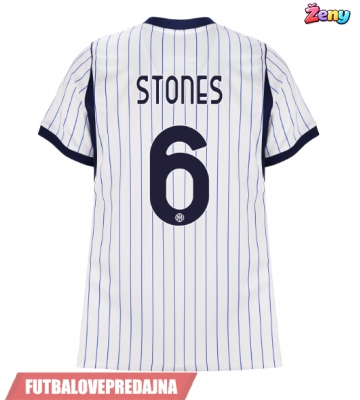 Lacne Ženy Futbalové dres Inter Milan John Stones #6 2026-27 Krátky Rukáv - Preč